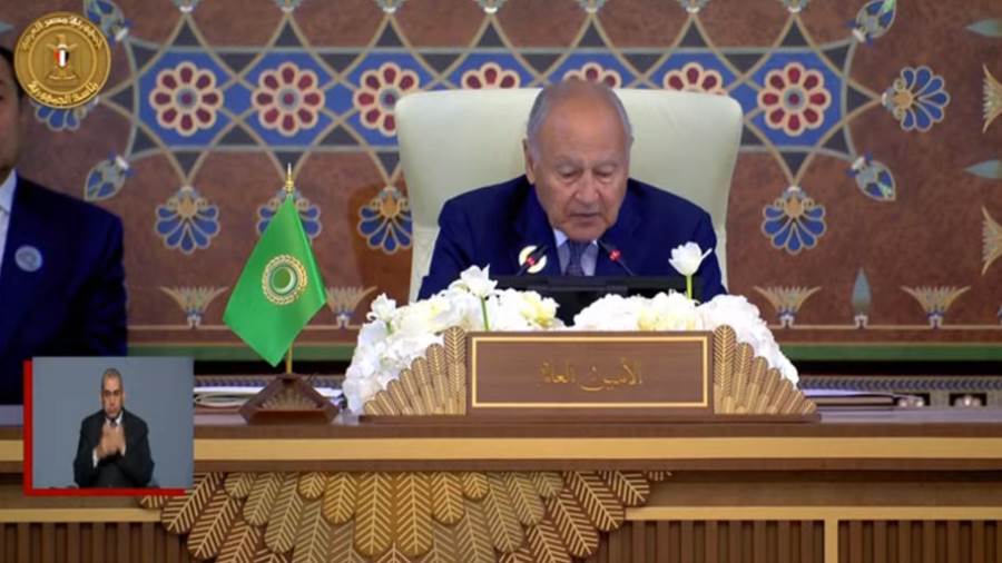 الأمين العام لجامعة الدول العربية أحمد أبو الغيط