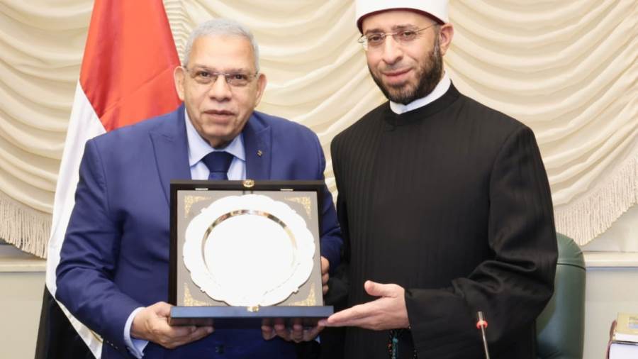 الوزير مع رئيس اتحاد الناشرين العرب