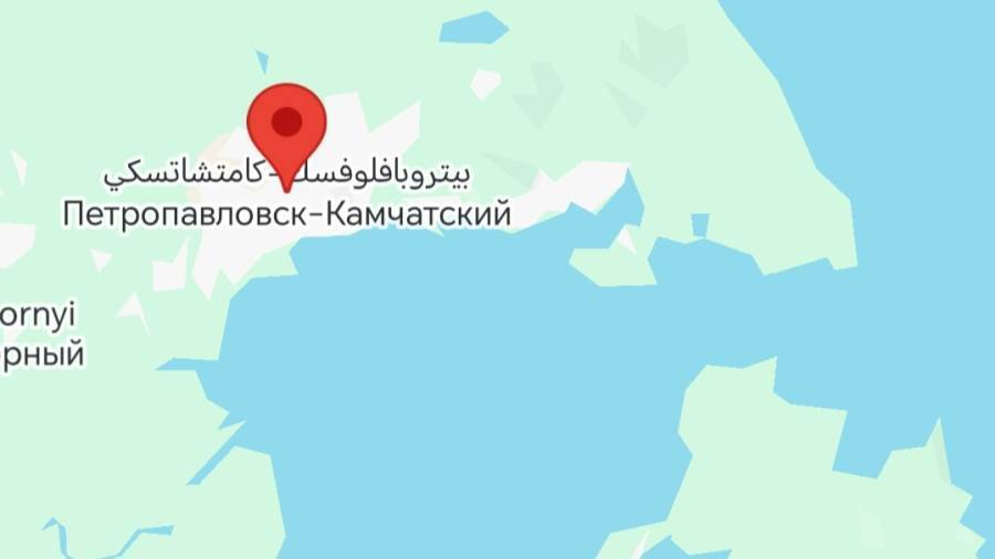 موقع المدينة الروسية التي حدث الزلزال قربها بقرة 8.8 ريختر