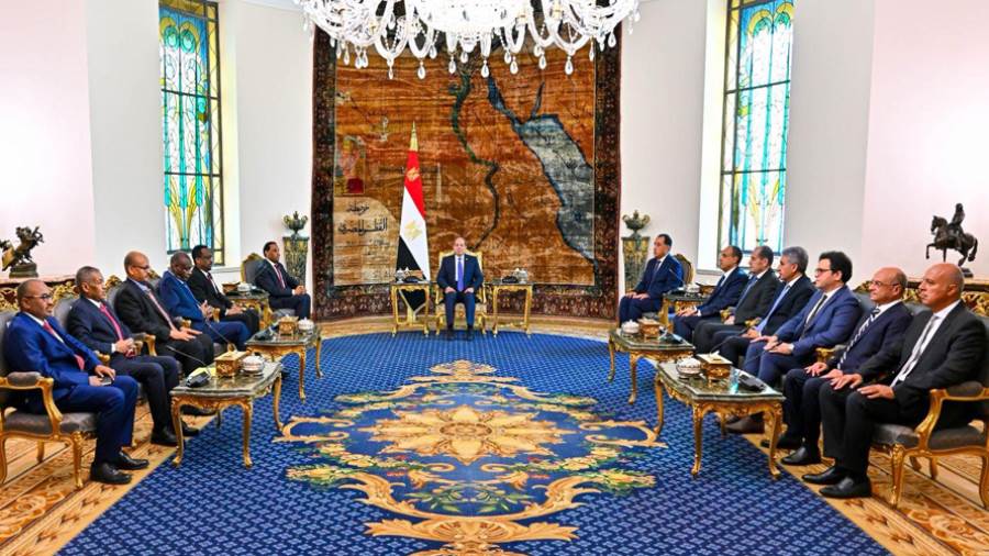 الرئيس عبد الفتاح السيسي خلال اللقاء