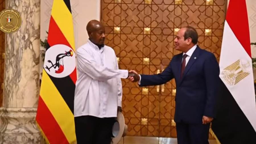 الرئيس السيسي يستقبل الرئيس يويري موسيفيني
