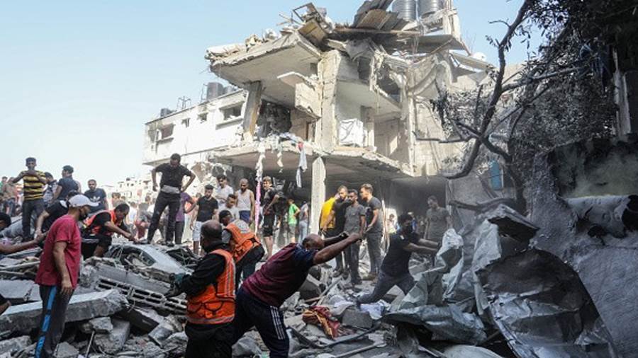 جانب من الأحداث في غزة