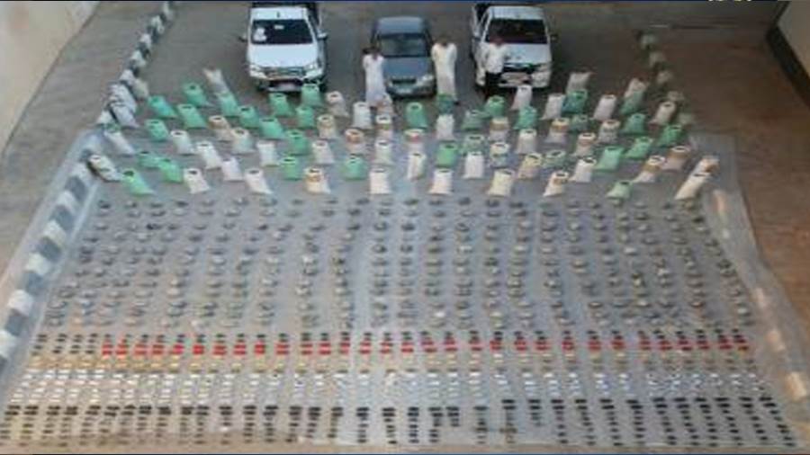 جانب من المضبوطات