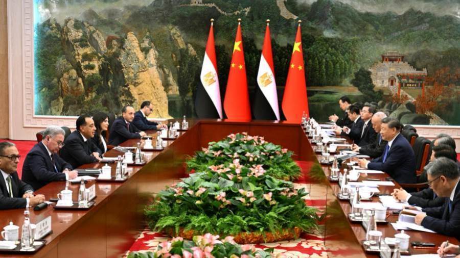 الرئيس الصيني يستقبل رئيس الوزراء