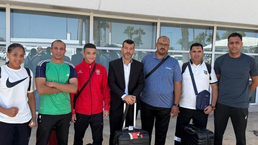 بعثة منتخب المصارعة تصل المغرب للمشاركة بالبطولة الأفريقية
