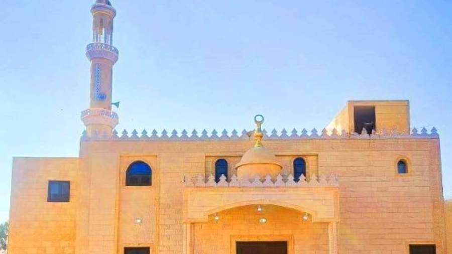 أحد المساجد الجديدة التي سيتم افتتاحها