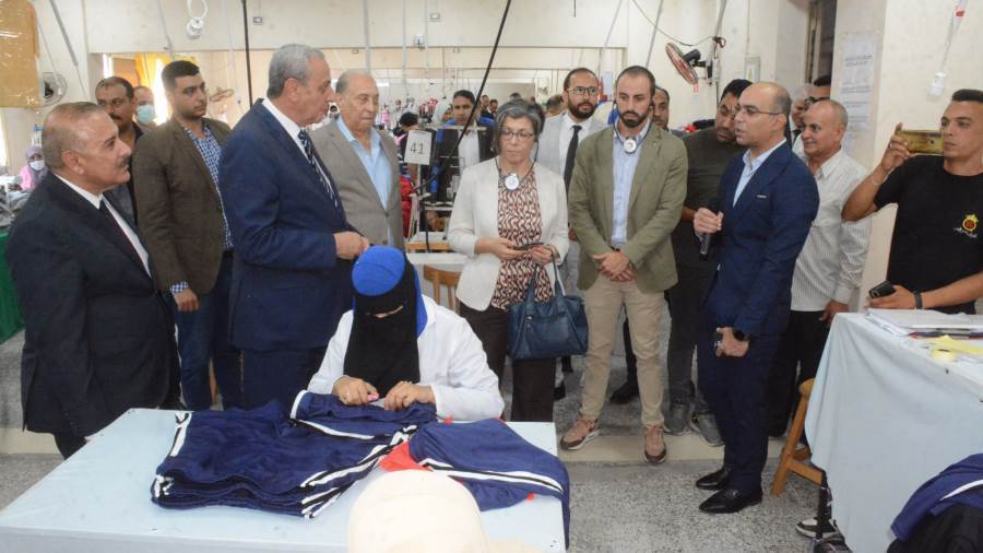 محافظ الغربية ووفد الاتحاد الأوربى