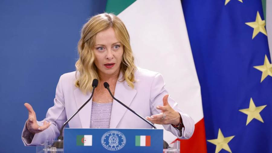 رئيسة الوزراء الإيطالية جورجيا ميلوني