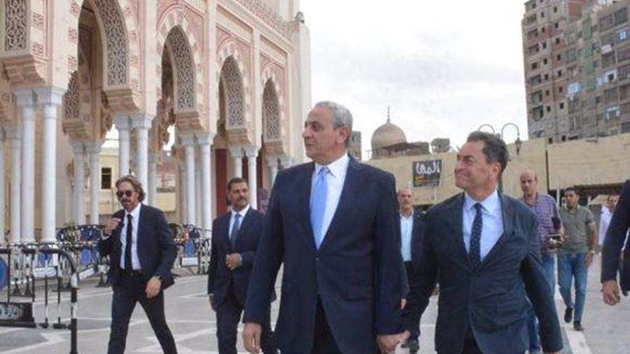 محافظ الغربية والسفير الفرنسي بمسجد البدوى