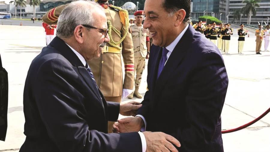 الدكتور مصطفى مدبولي ورئيس وزراء لبنان