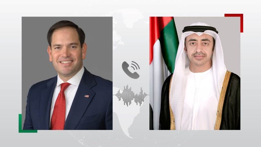 الشيخ عبدالله بن زايد آل نهيان و ماركو روبيو وزير خارجية الولايات المتحدة الأمريكية