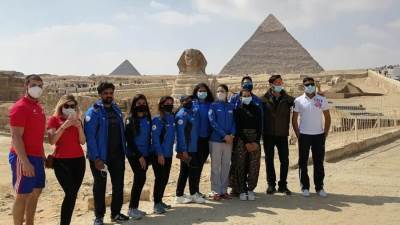 جولة سياحية لمنتخبي الهند والتشيك للرماية للأهرامات