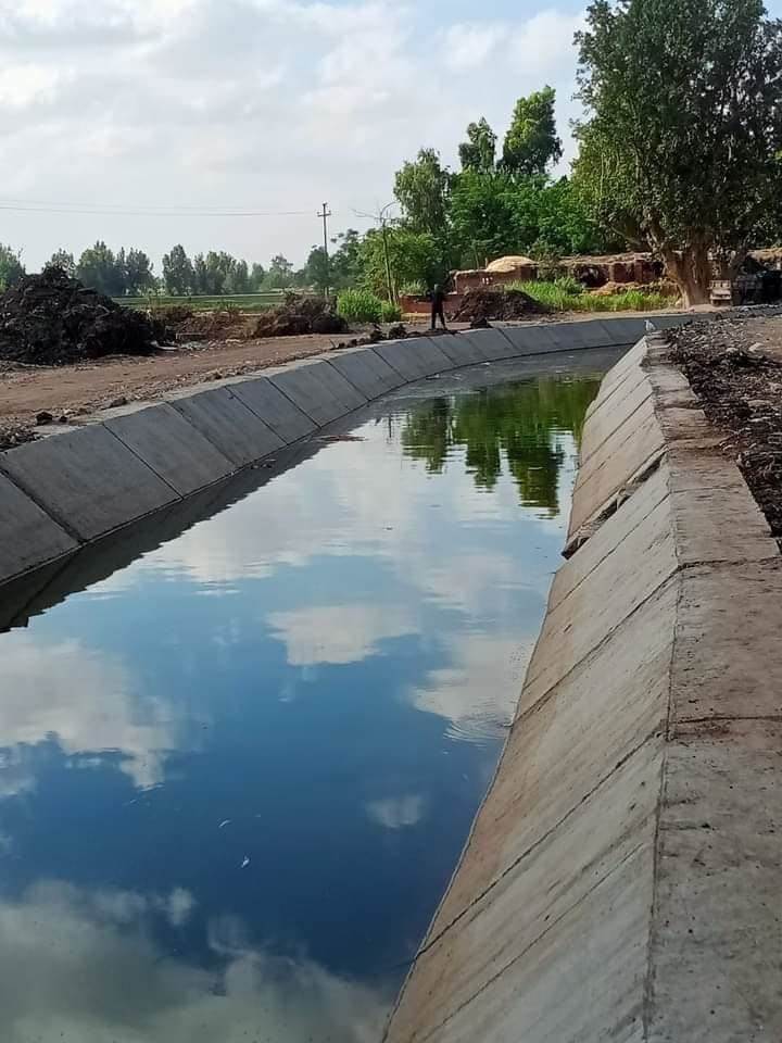  السحاب في الترع المصرية بعد التبطين