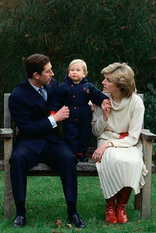 الأمير وليام وعمره لم يتجاوز السنة ونصف عندما إلتقطت هذه الصورة في قصر  في كينسينجتون.