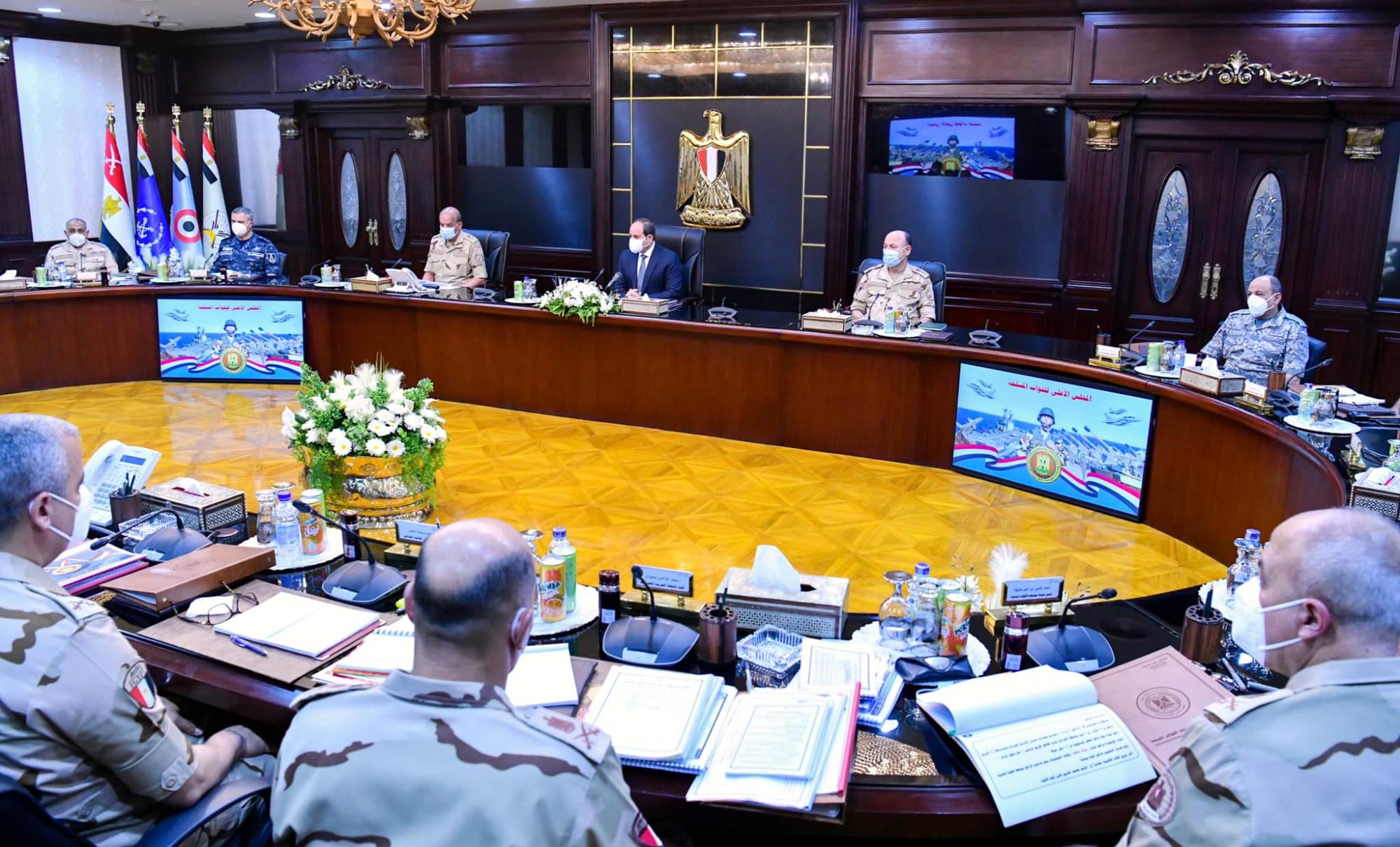الرئيس عبدالفتاح السيسي يترأس اجتماع المجلس الأعلى للقوات المسلحة 1