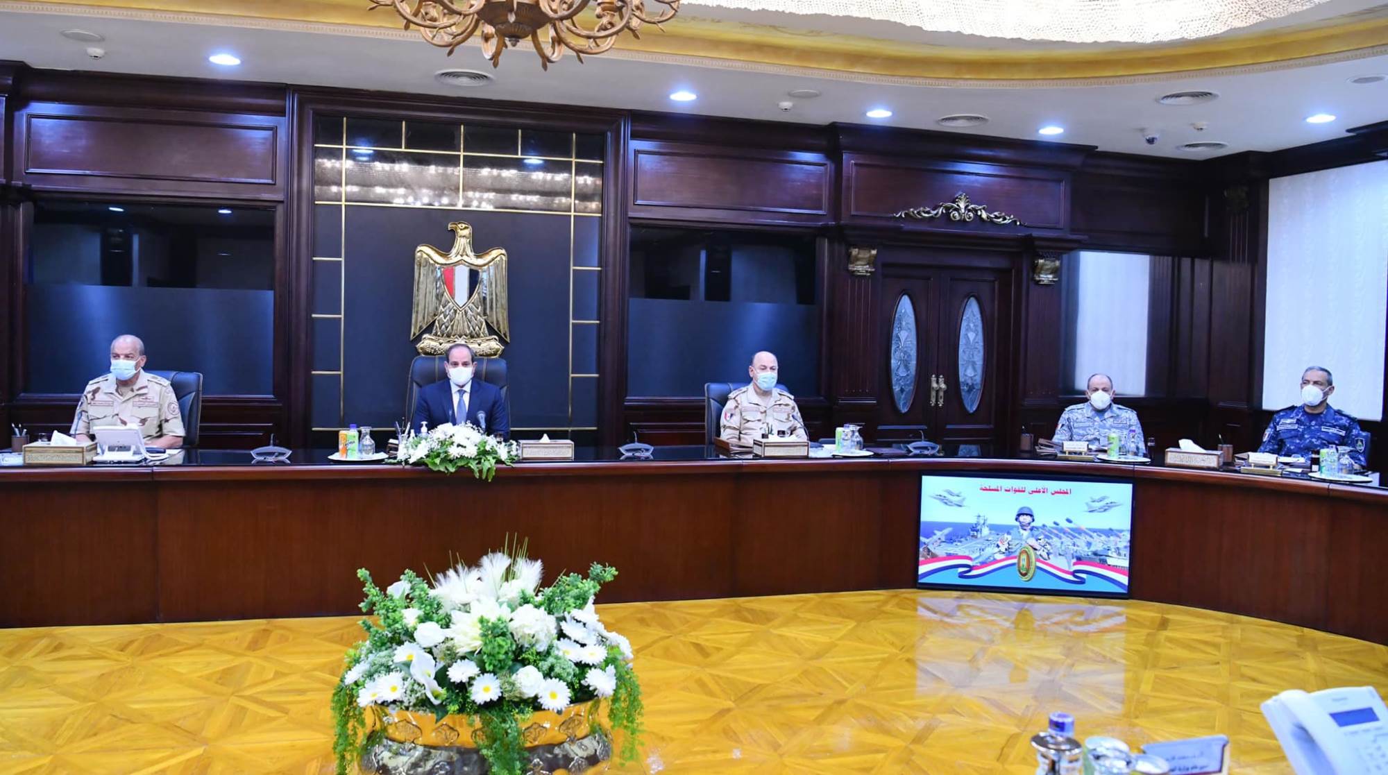 الرئيس عبدالفتاح السيسي يترأس اجتماع المجلس الأعلى للقوات المسلحة 3