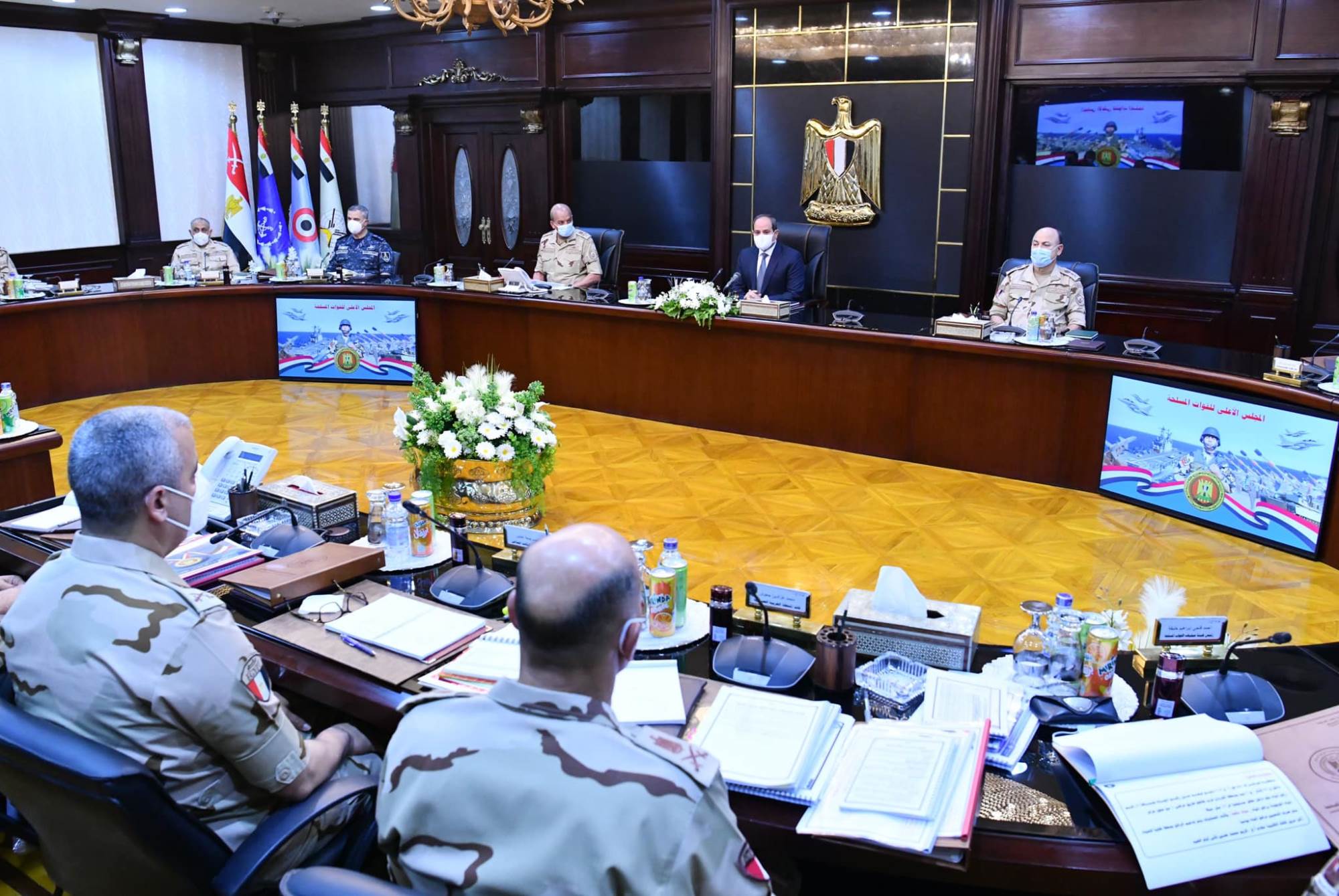 الرئيس عبدالفتاح السيسي يترأس اجتماع المجلس الأعلى للقوات المسلحة 5