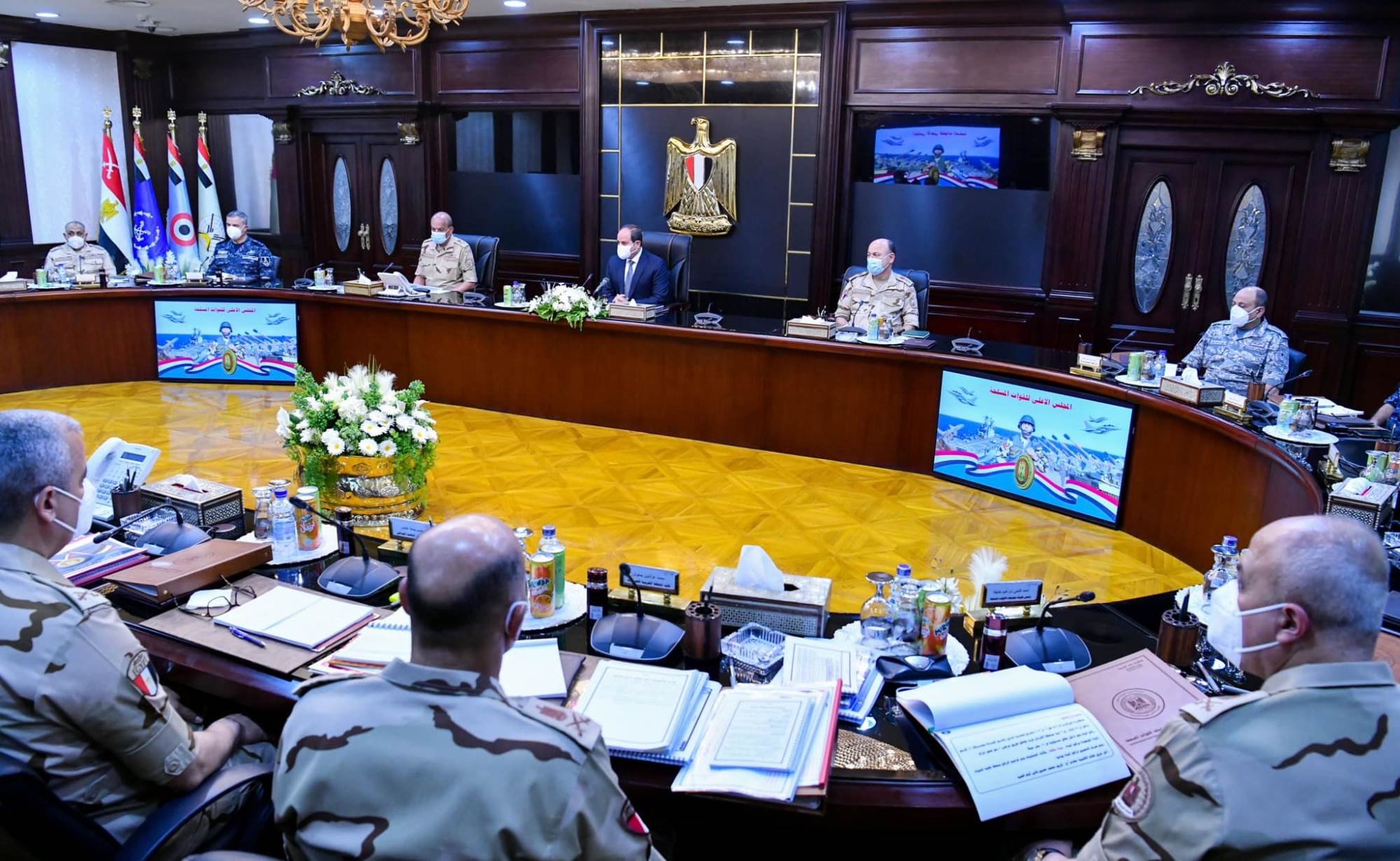 الرئيس عبدالفتاح السيسي يترأس اجتماع المجلس الأعلى للقوات المسلحة 6