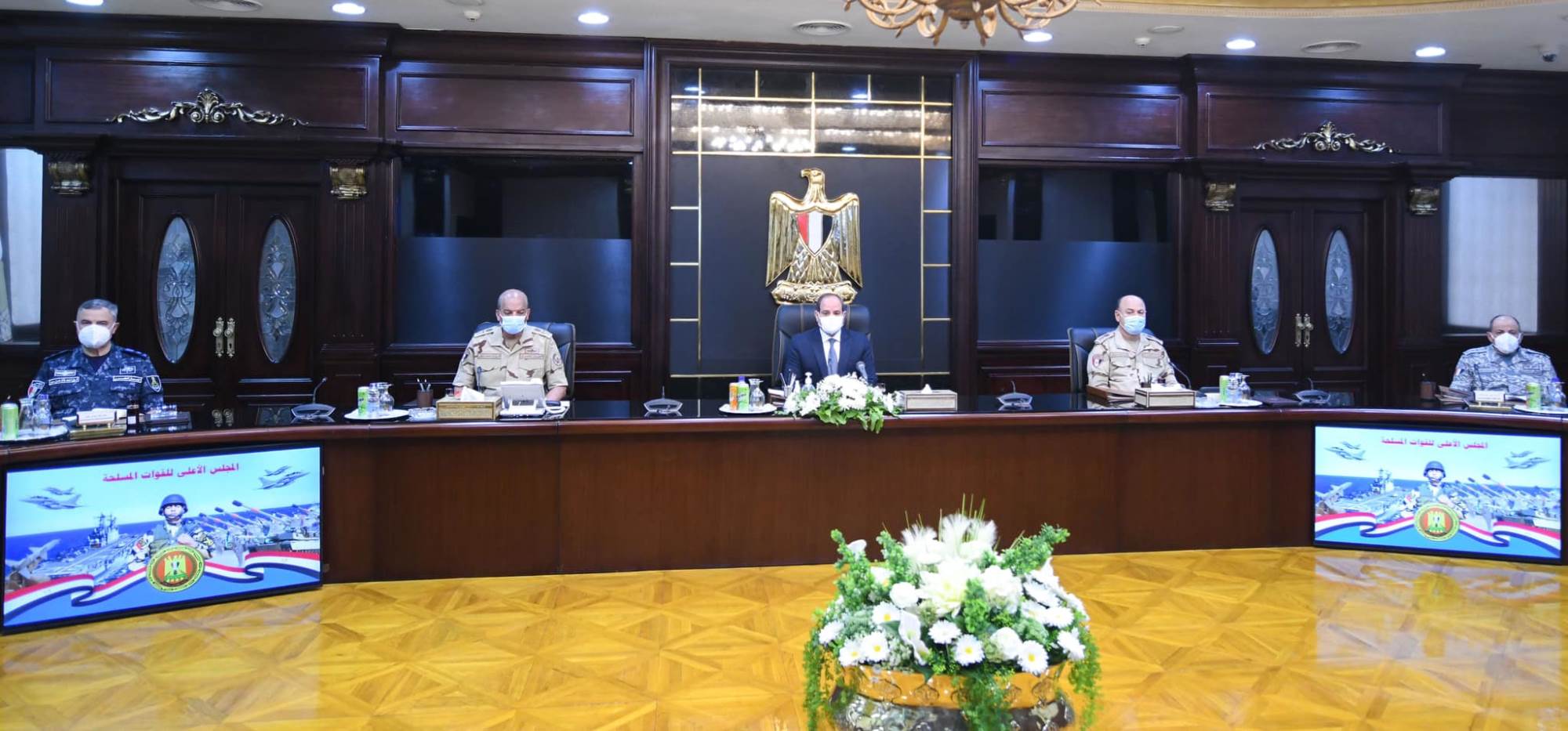 الرئيس عبدالفتاح السيسي يترأس اجتماع المجلس الأعلى للقوات المسلحة 7