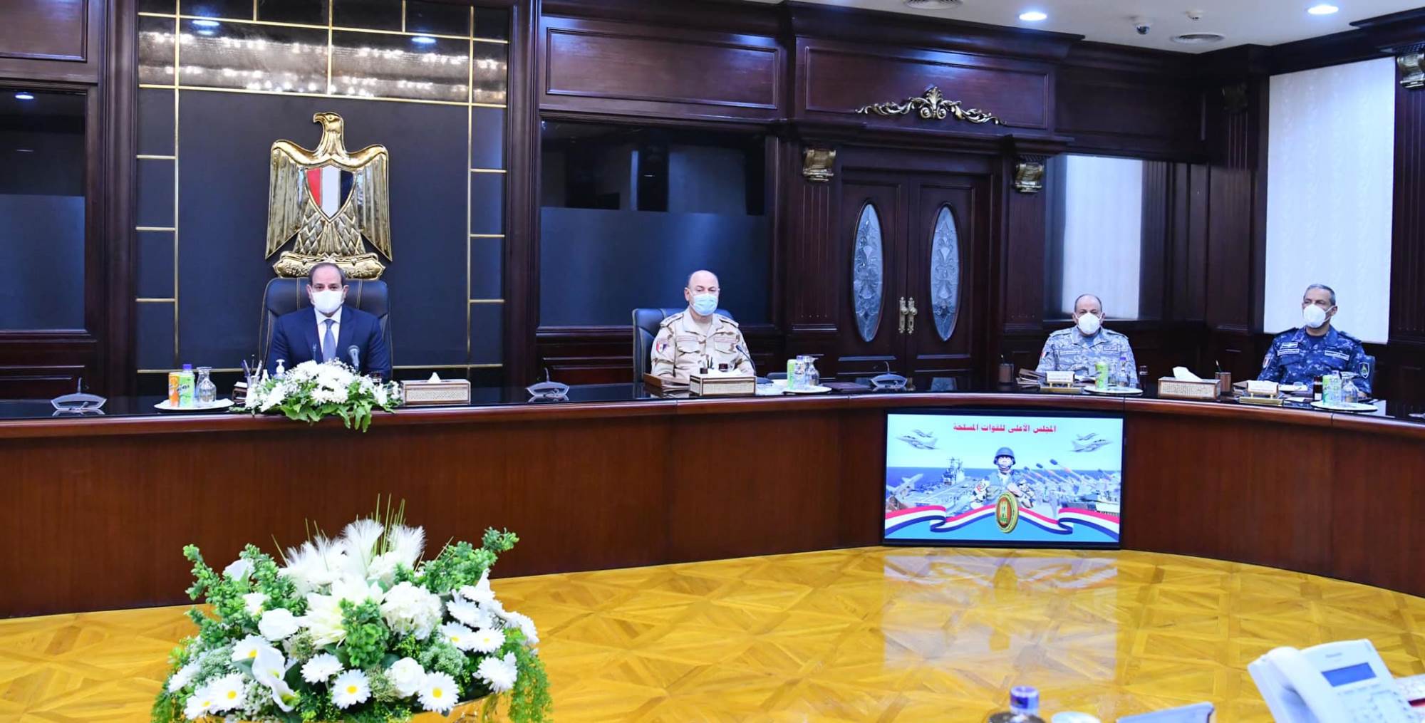 الرئيس عبدالفتاح السيسي يترأس اجتماع المجلس الأعلى للقوات المسلحة 8