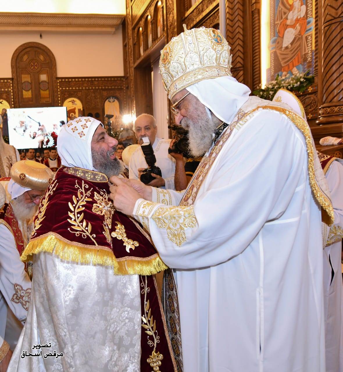 البابا تواضروس الثاني يرسم الأنبا نوفير أسقف شبين القناطر وتوابعها