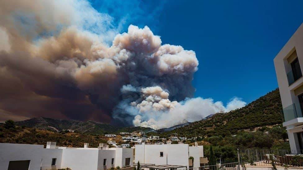حرائق الغابات في إسبانيا