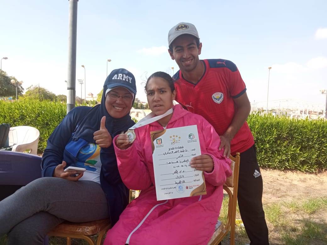 فاطمة الصاوي تتوج بذهبية بطولة الجمهورية والبطولة الوطنية للسباحة لذوي الهمم14