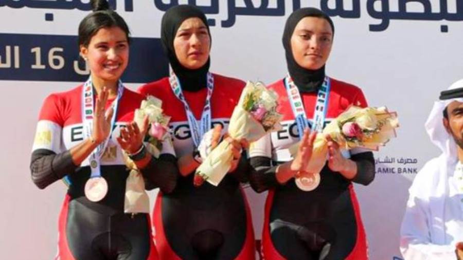 منتخب الدراجات يحصد 3 برونزيات بالبطولة العربية