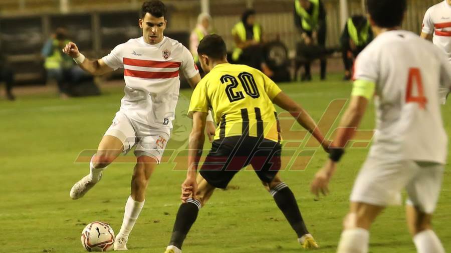 جانب من مباراة الزمالك والمقاولون