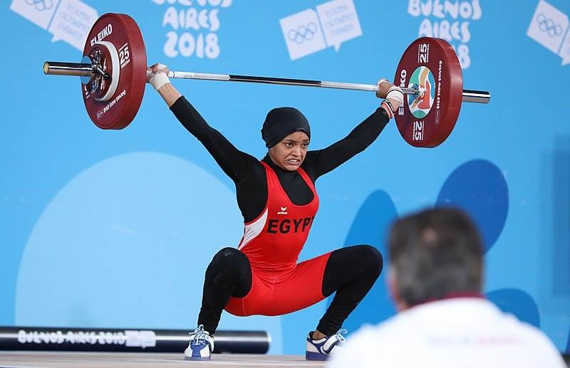 نعمة السعيد بطلة رفع الإثقال
