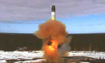 تجربة صاروخية روسية لصاروخ غامض