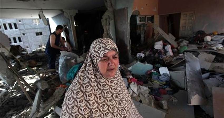 جانب من معاناة النساء في غزة