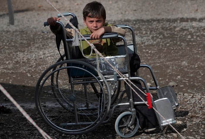 ذوي الاحتياجات الخاصة في غزة