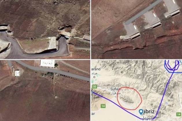 لقطات نشرها الموقع الروسي تظهر قيام الطائرة التركية بدون طيار بالعبور فوق مواقع استراتيجية إيرانية
