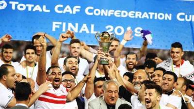 "كاف" يحتفل بتتويج الزمالك بالكونفدرالية "فيديو"