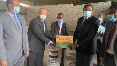 مصر تسلم مساعدات غذائية إلى كينيا