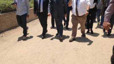 محافظ الجيزة يتفقد مستشفى حميات إمبابة