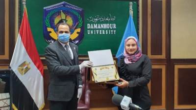 عاجل.. جامعة دمنهور تطلق اسم الشهيد "أحمد منسي" على قاعتها الرئيسية