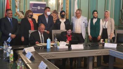  توقيع بروتوكول تعاون بين "زراعة عين شمس" وروتارى التحرير تكريما لشهداء الجيش الأبيض 