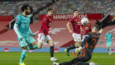 «صلاح» يُسجل هدفين أمام مانشستر يونايتد في ليلة وداع ليفربول كأس الاتحاد الإنجليزي