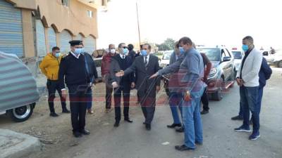 نور الدين يتفقد بدء رصف طريق سخا وتطوير المحاور الجديدة بكفر الشيخ