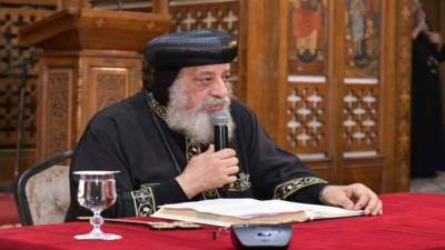 البابا تواضروس يترأس جلسة المجمع المقدس بالمقر البابوي في دير الأنبا بيشوي