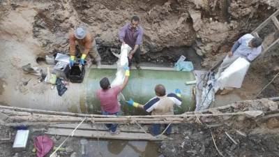 "مياه المنيا": الانتهاء من إصلاح خط الصرف الصحي بسمالوط