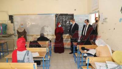 محافظ المنوفية يتفقد امتحانات الشهادة الإعدادية