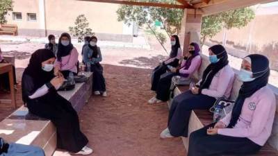 حالة من الارتياح على وجوه طلاب الثانوية العامة بالوادي الجديد