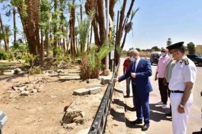 محافظ الأقصر يوجه بسرعة الانتهاء من أعمال مشروع إحياء طريق الكباش