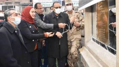 محافظ الشرقية يفتتح أعمال تطوير وتجميل ميدان الشهيد أحمد المنسي بمنيا القمح