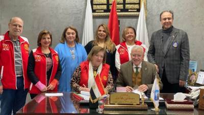 اتفاقية تعاون بين مياه القليوبية ومجموعة الأندية الروتارية لإنشاء بئر ارتوازية