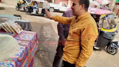 رفع الإشغالات والباعة الجائلين من شوارع كفر الشيخ