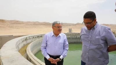 محافظ المنيا يتابع أعمال إنشاء محطة المعالجة الرئيسية ببنى حسن الشروق